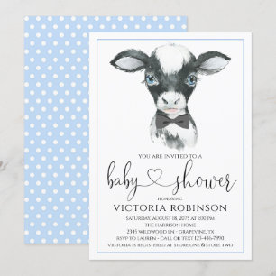 Cow Boy Farm Baby Shower Uitnodigingen