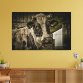 cow canvas afdruk (Insitu (Woonkamer))