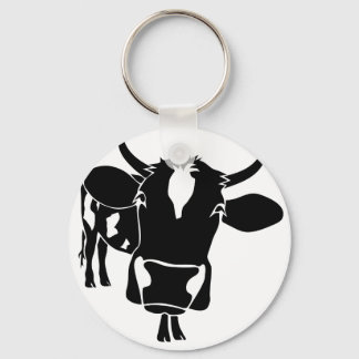 cow cattle kuh fleckvieh milk cowboy farmer sleutelhanger