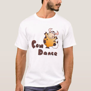 Cow Dansend T Shirt Gekke Cartoon Koeienhouderij