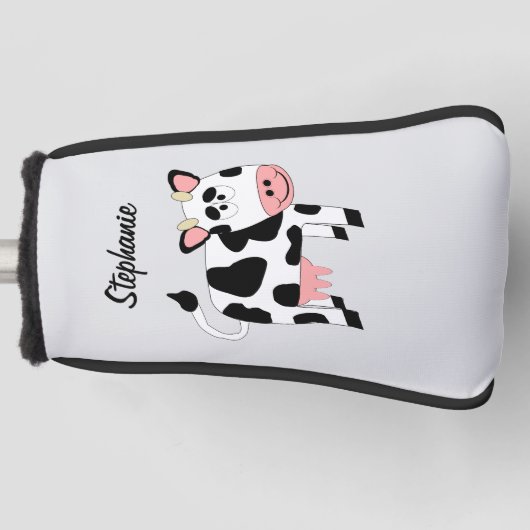 Cow Design Golfheadcover (Voorkant)