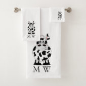 Cow Design Monogrammed (En situation)