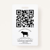 Cow Farm Logo Badge (Achterkant)