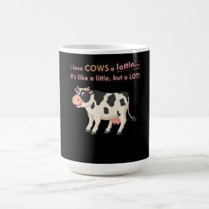 Cow Gift Ik hou van koeien en een stembriefje Magische Mok