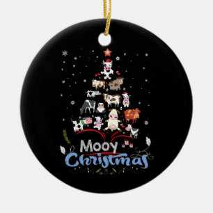 Cow Gift   Mooy kerstkabeljauw Lover Gift Keramisch Ornament