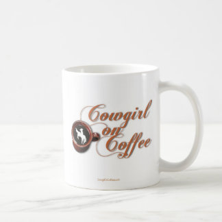Cow-girl sur la TASSE de CAFÉ de café