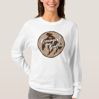 Cow-girl sur le sweat - shirt à capuche de café