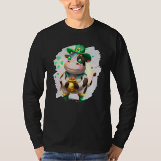 Cow Leprechaun Cows St Patricks Day 3 T-shirt