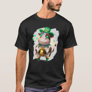 Cow Leprechaun Cows St Patricks Day 3 T-shirt