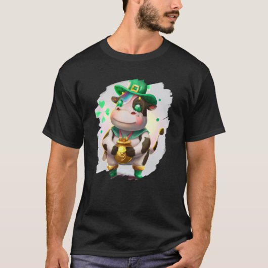 Cow Leprechaun Cows St Patricks Day  3 T-shirt (Voorkant)