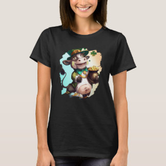 Cow Leprechaun Cows St Patricks Day T-shirt