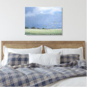 Cow Parsley 2012 Canvas Afdruk (Insitu (Slaapkamer))