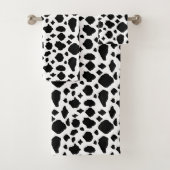 Cow Pattern Animal Print Black White Farmhouse (En situation)