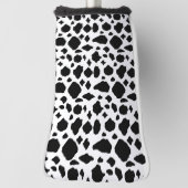 Cow Pattern Animal Print Black White Golfheadcover (Draai 90)