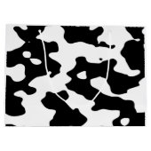 Cow Pattern Black en White Large Cadeautasje (Achterkant)