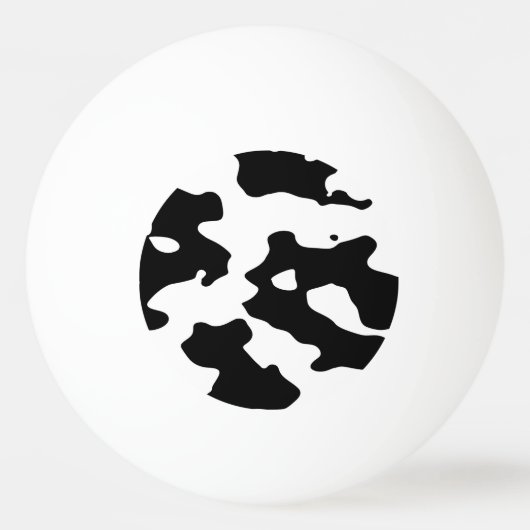Cow Pattern Black en White Pingpongballen (Voorkant)