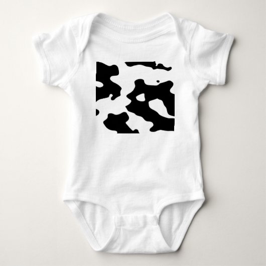 Cow Pattern Black en White Romper (Voorkant)