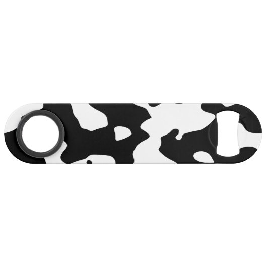 Cow Pattern Black en White Speed Flessenopener (Voorkant (Horizontaal))