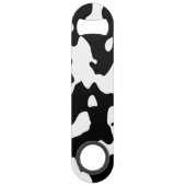 Cow Pattern Black en White Speed Flessenopener (Voorkant)