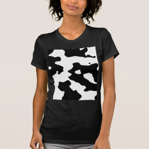 Cow Pattern Black en White T-shirt