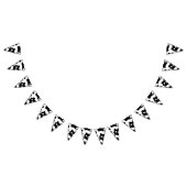 Cow Pattern Black en White Vlaggetjes (Alle)