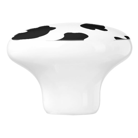 Cow Pattern Keramische Knop (Zijkant)
