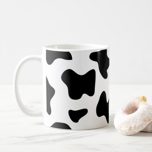 Cow Pattern Koffiemok (Met donut)