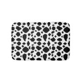 Cow Pattern Print Black White Country Badmat (Voorkant)
