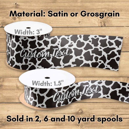 Cow Pattern with Custom Text Lint