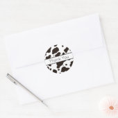 Cow Print Thank You Sticker (Enveloppe)