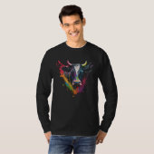 Cow Splash Cattle Retro Cattle Farmer Cowshed Catt T-shirt (Voorkant volledig)