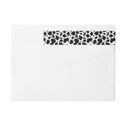 Cow Spots Pattern Black and White Animal Print (Achterkant)