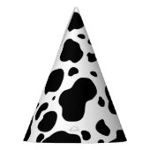 Cow Spots Pattern Black and White Animal Print Feesthoedjes (Links)