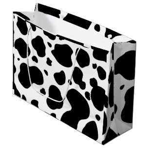 Cow Spots Pattern Black and White Animal Print Large Cadeauzakje