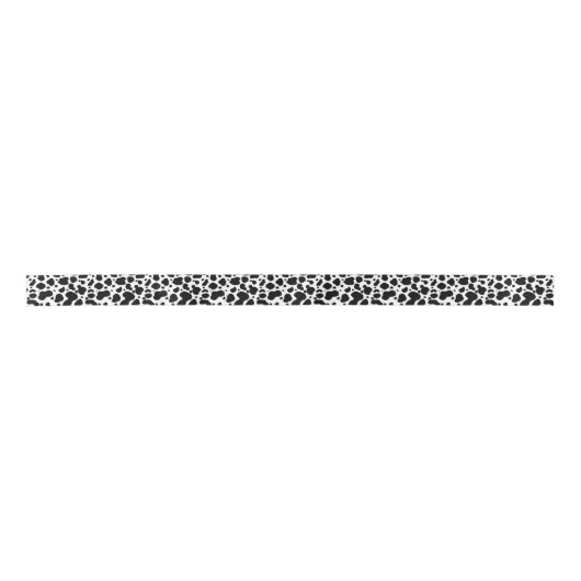 Cow Spots Pattern Black and White Animal Print Lint (Voorkant)