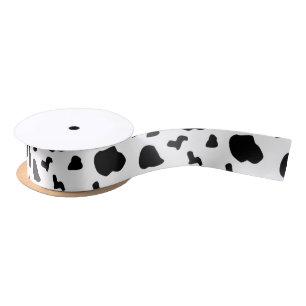 Cow Spots Pattern Black and White Animal Print Lint