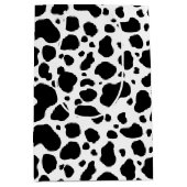 Cow Spots Pattern Black and White Animal Print Medium Cadeauzakje (Voorkant)