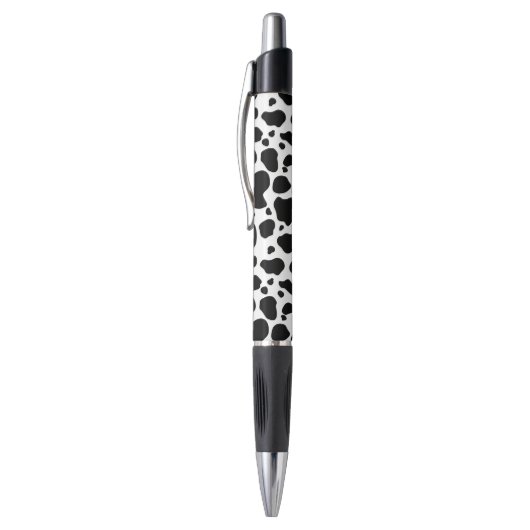 Cow Spots Pattern Black and White Animal Print Pen (Top (Verticaal))