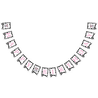 Cow Theme First Birthday Vlaggetjes