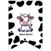 Cow Theme First Birthday Vlaggetjes (Eerste vlag)
