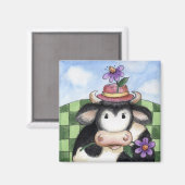 Cow with Hat - Magnet (Recto/Verso)