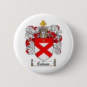COWAN FAMILIE CREST - COWAN-WAPENKAT RONDE BUTTON 5,7 CM