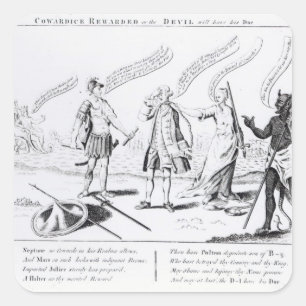 Cowardice Rewards of the Devil zal zijn Vierkante Sticker