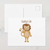 Cowarly Lion Briefkaart (Voorkant / Achterkant)