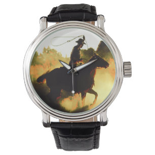 Cowboy 1 Horloge- en Nummeropties Horloge