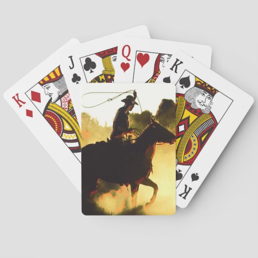 Cowboy 1-speelkaarten pokerkaarten (Achterkant)
