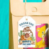 Cowboy 1e rodeo paarden boerderij party bedankt cadeaulabel