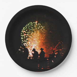 Cowboy 4th of July Paper Plates Papieren Bordje