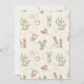 Cowboy 5e anniversaire Bash Invitation (Dos)