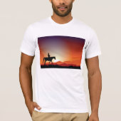 Cowboy À Cheval T-Shirt Homme (Devant)